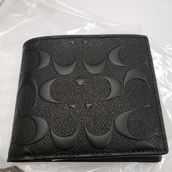 New mens black Coach wallet - Picture 1 of 6